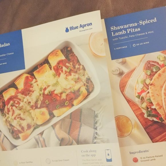 Blue Apron Kitchen Two New Blue Apron Recipe Cards Mexican